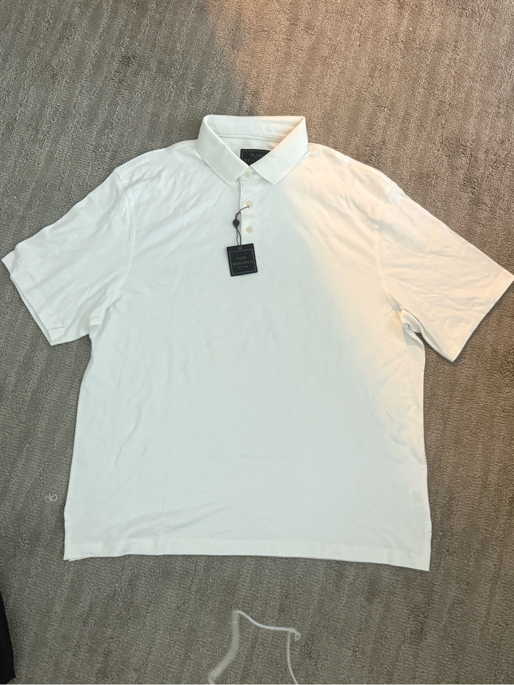 Jos. A. Bank White Short-Sleeve Polo BRAND NEW